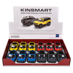 5" Diecast 2022 Ford Bronco Open Top Print 12ct - LLB Toys