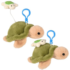 3.5" Mighty Quakes Turtle Backpack Clip (#2) - LLB Toys