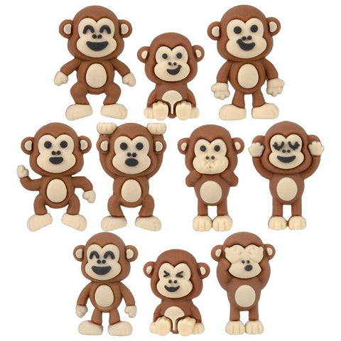 Mini Monkey Figurines 1" - LLB Toys