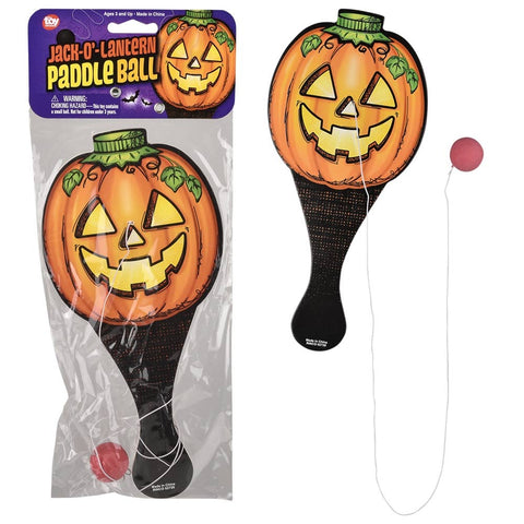 Jack O Lantern Paddle Ball 10" - LLB Toys