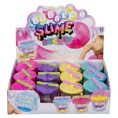 2.5" Bucket Bubble Slime 12ct - LLB Toys