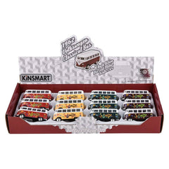 2.5" Diecast  1962 VW Classic Bus/Printng - LLB Toys