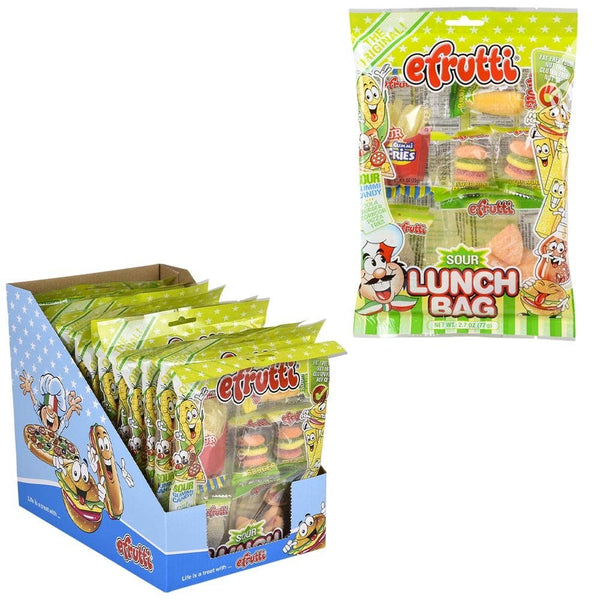 GUMMI SOUR LUNCH 2.7oz  - LLB Candy