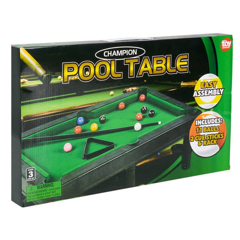 CHAMPION POOL TABLE 19"x 11" LLB kids toys