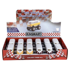 5" Diecst  Big Wheel VW Bus W/printing - LLB Toys