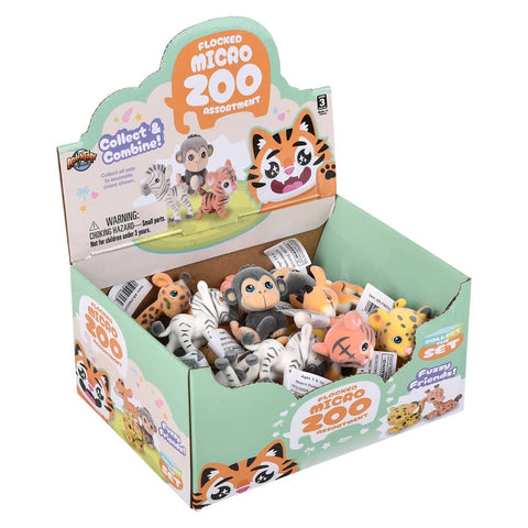 1.5" Flocked Micro Zoo Assortment - LLB Toys