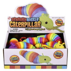 3.75" WIGGLE SENSORY CATERPILLAR CLIP ON LLB kids toys