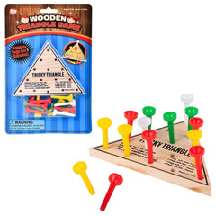 4.5" WOODEN TRIANGLE GAME LLB Board Game